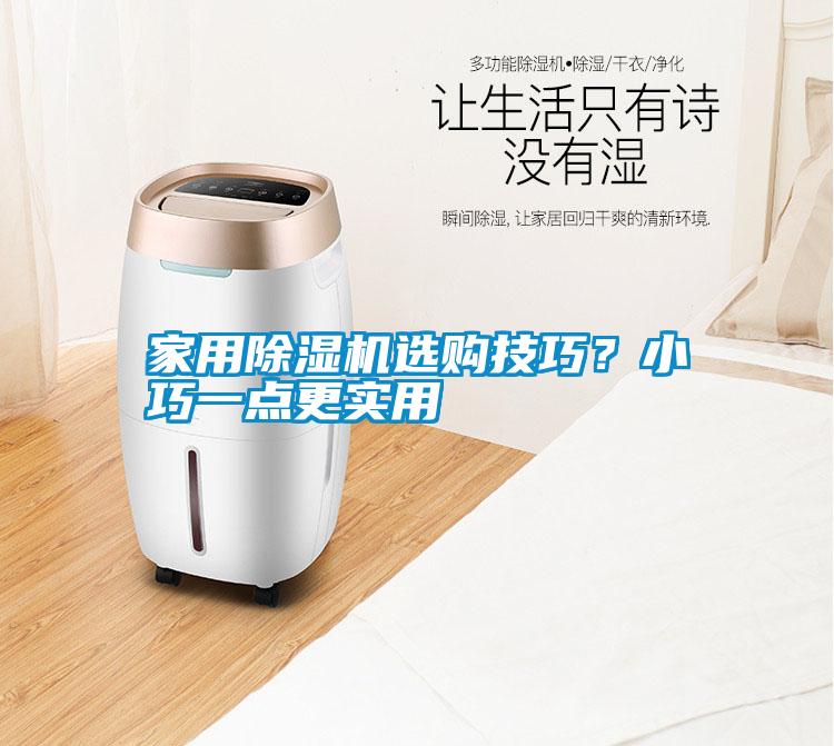 家用除濕機選購技巧？小巧一點更實用