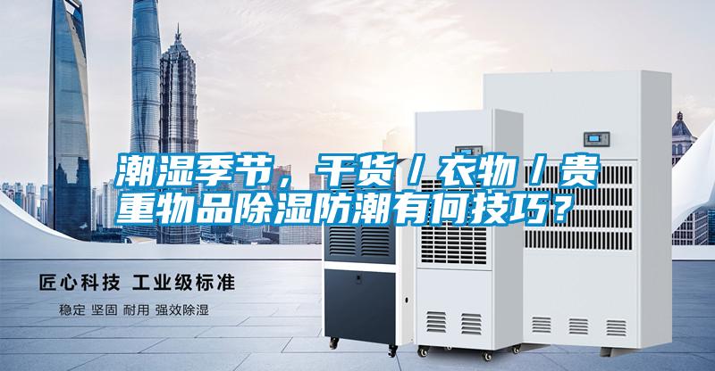 潮濕季節，干貨／衣物／貴重物品除濕防潮有何技巧？