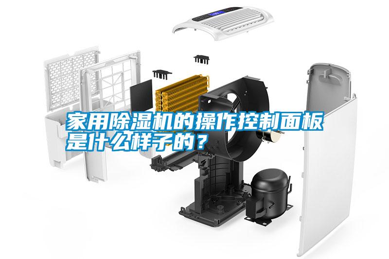 家用除濕機的操作控制面板是什么樣子的？