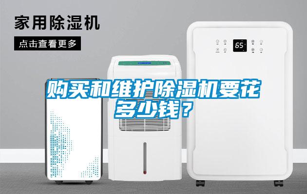 購買和維護除濕機要花多少錢？