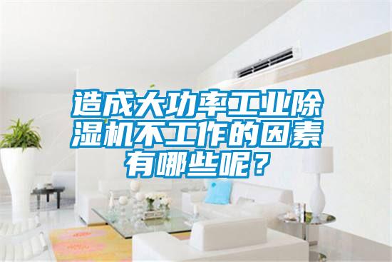 造成大功率工業(yè)除濕機(jī)不工作的因素有哪些呢？