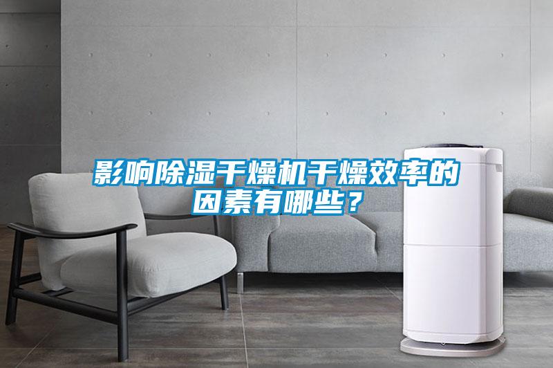 影響除濕干燥機(jī)干燥效率的因素有哪些？
