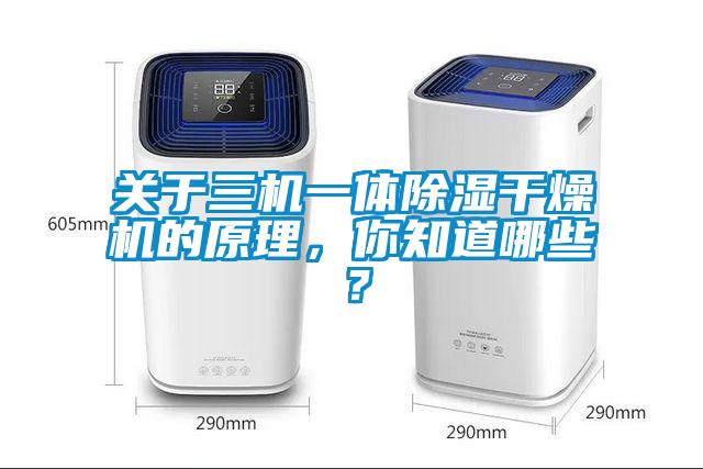 關于三機一體除濕干燥機的原理，你知道哪些？