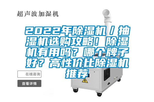 2022年除濕機／抽濕機選購攻略！除濕機有用嗎？哪個牌子好？高性價比除濕機推薦