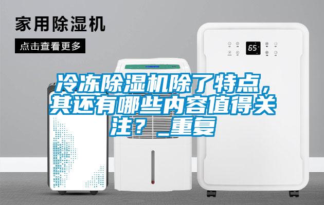 冷凍除濕機(jī)除了特點，其還有哪些內(nèi)容值得關(guān)注？_重復(fù)
