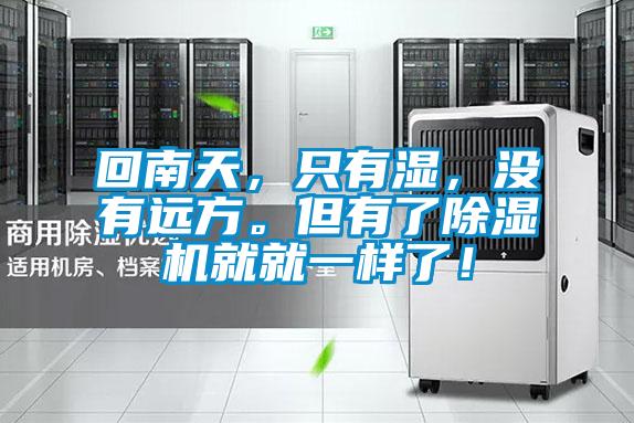 回南天，只有濕，沒有遠方。但有了除濕機就就一樣了！