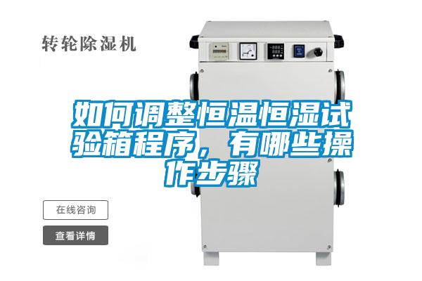 如何調(diào)整恒溫恒濕試驗(yàn)箱程序，有哪些操作步驟