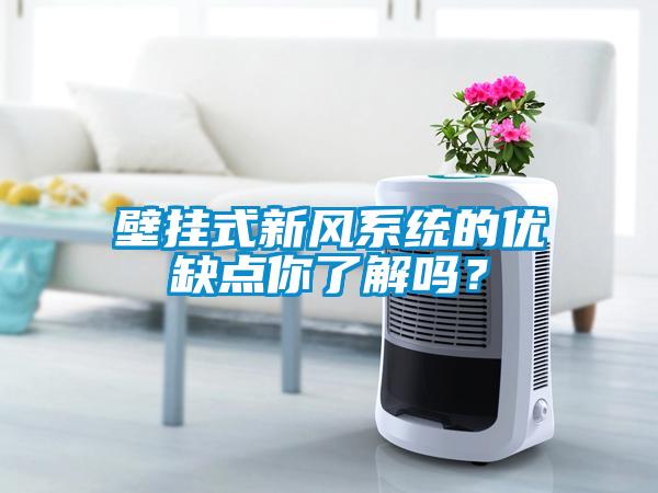 壁掛式新風系統的優缺點你了解嗎？