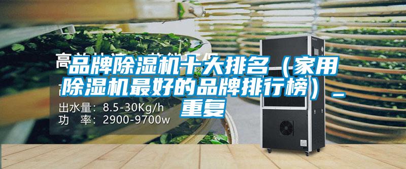 品牌除濕機十大排名（家用除濕機最好的品牌排行榜）_重復(fù)