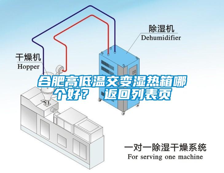 合肥高低溫交變濕熱箱哪個好？ 返回列表頁