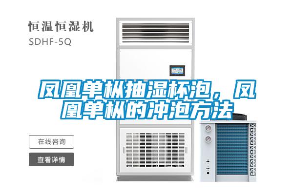 鳳凰單樅抽濕杯泡，鳳凰單樅的沖泡方法