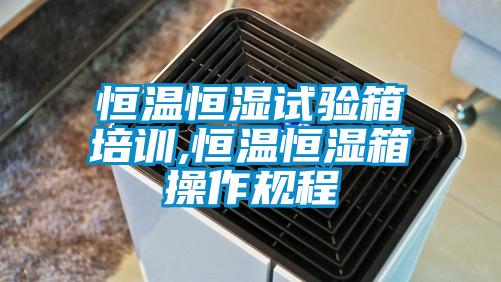 恒溫恒濕試驗箱培訓(xùn),恒溫恒濕箱操作規(guī)程