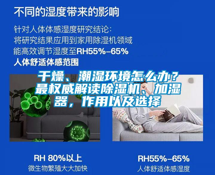 干燥、潮濕環(huán)境怎么辦？最權威解讀除濕機、加濕器，作用以及選擇
