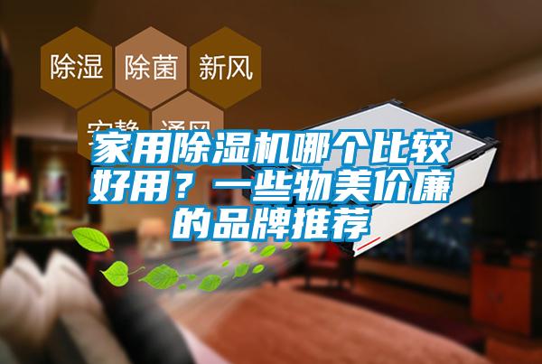 家用除濕機哪個比較好用？一些物美價廉的品牌推薦