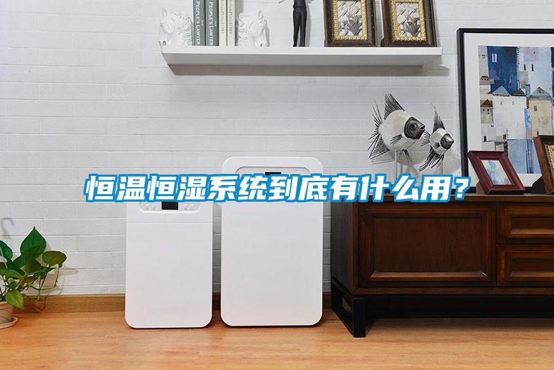 恒溫恒濕系統到底有什么用？