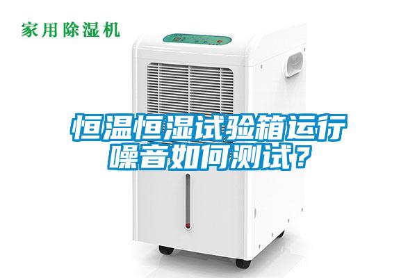 恒溫恒濕試驗箱運行噪音如何測試？