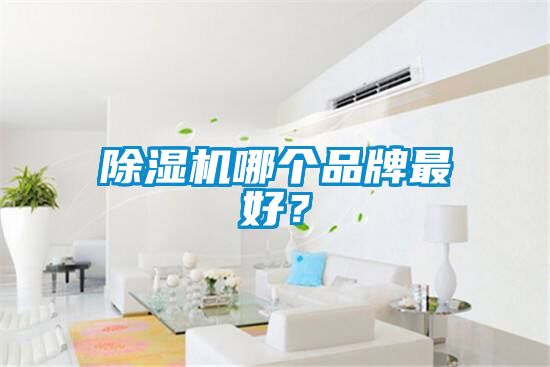 除濕機哪個品牌最好？