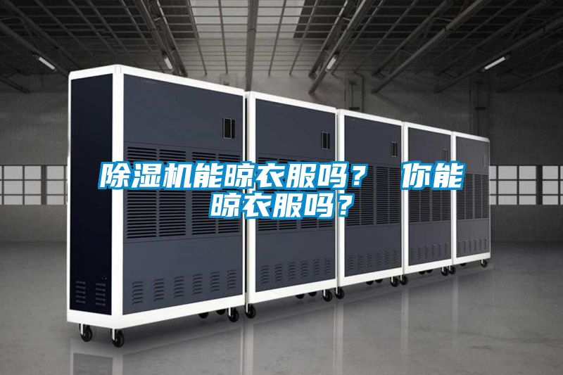 除濕機能晾衣服嗎？ 你能晾衣服嗎？